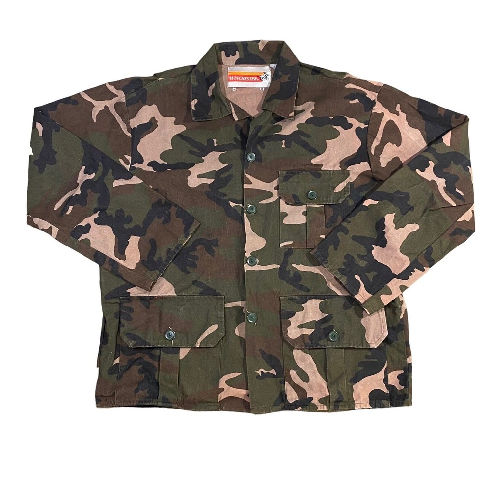 Vintage Winchester Camo Button Up Jacket Shirt